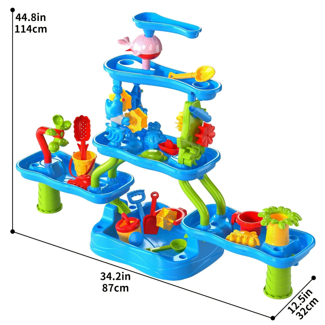 4-Tier Outdoor Sand and Water Activity Table