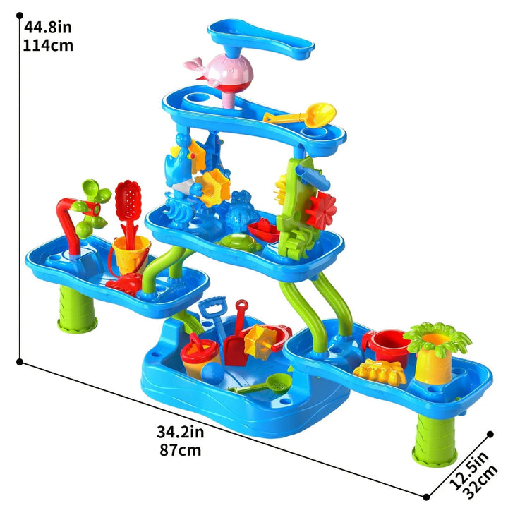 4-Tier Outdoor Sand and Water Activity Table