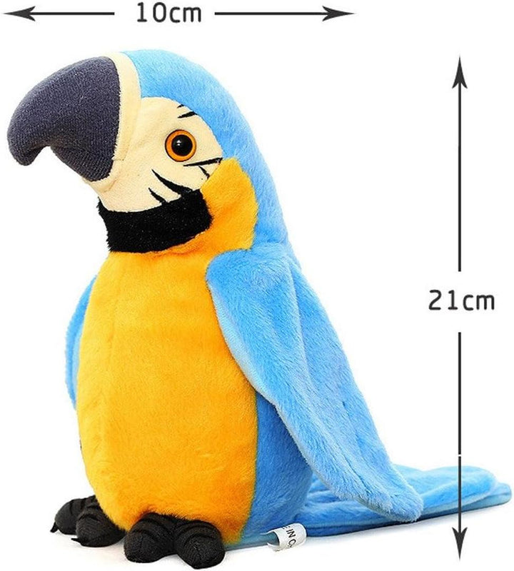 Voice-Repeating Plush Talking Parrot Toy