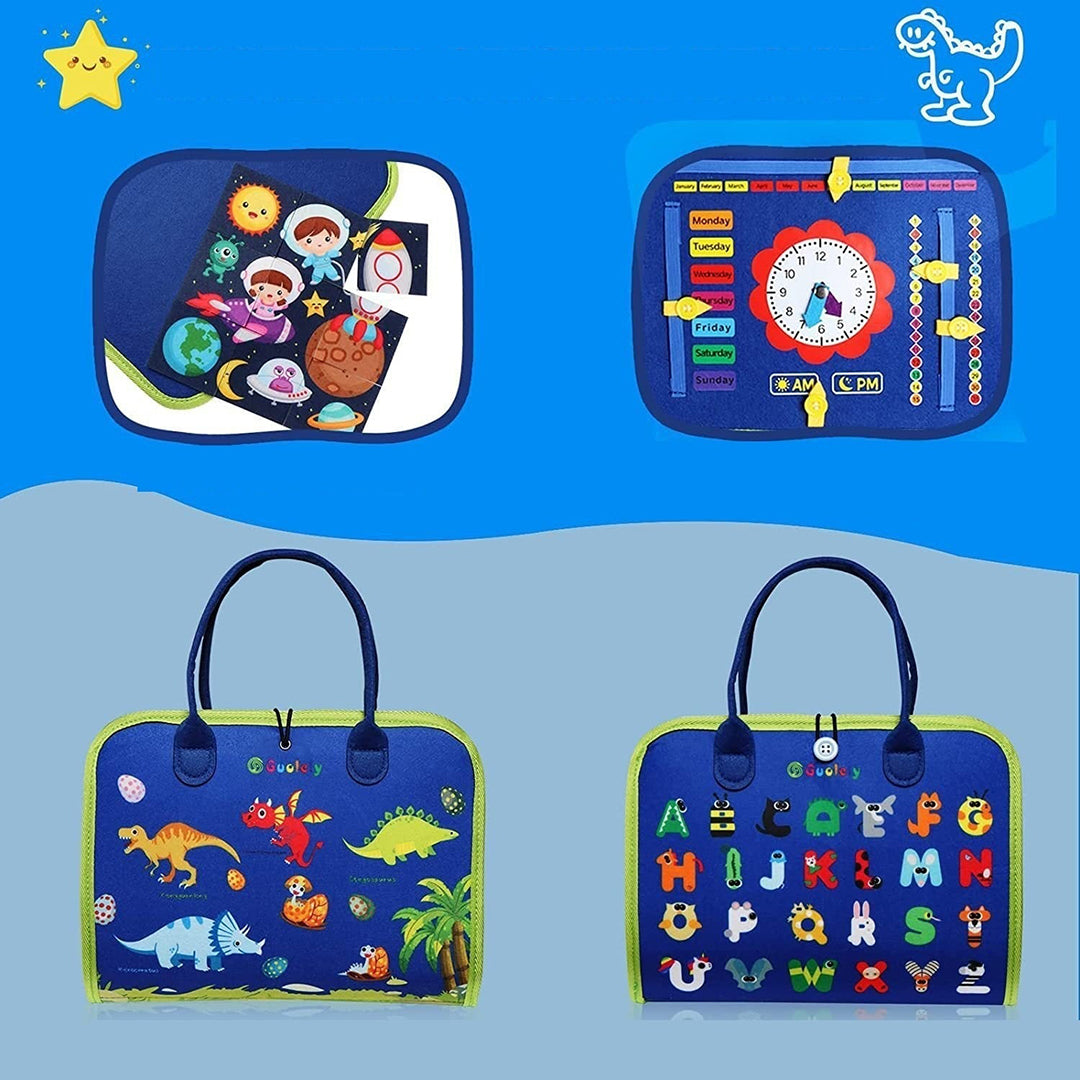 Interactive Soft Sensory Book for Kids – Featuring Touch Elements and Fasteners