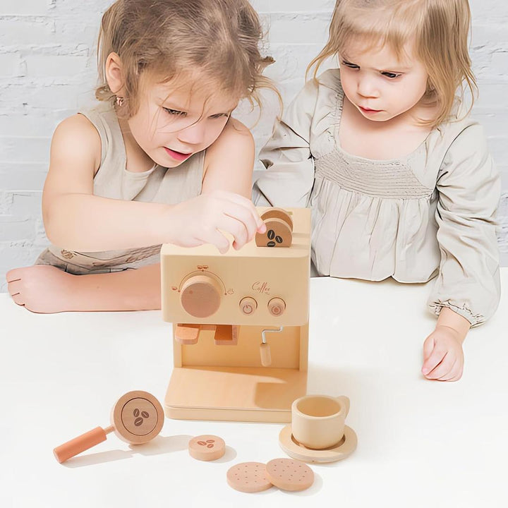 Kids' Wooden Coffee and Tea Play Set – Café Experience