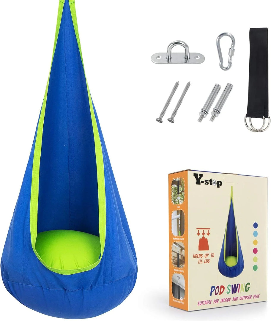 Hammock Chair with Cushion - Versatile Hanging Chair for Indoor and Outdoor Relaxation
