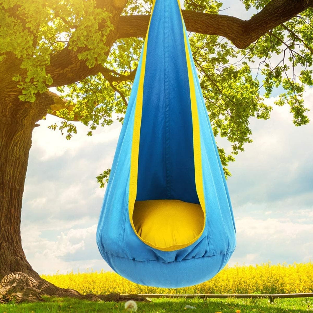 Hammock Chair with Cushion - Versatile Hanging Chair for Indoor and Outdoor Relaxation