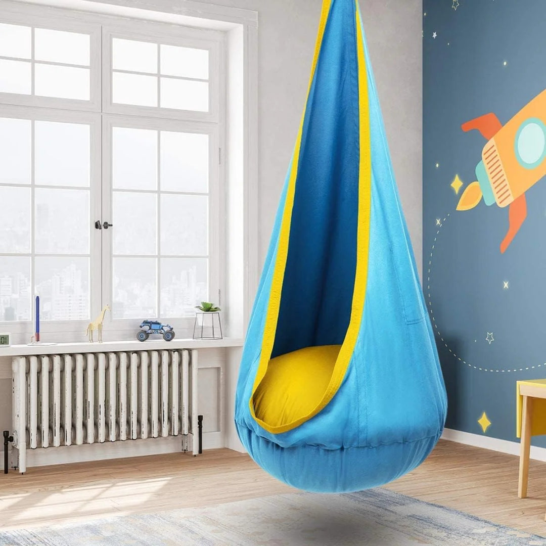 Hammock Chair with Cushion - Versatile Hanging Chair for Indoor and Outdoor Relaxation