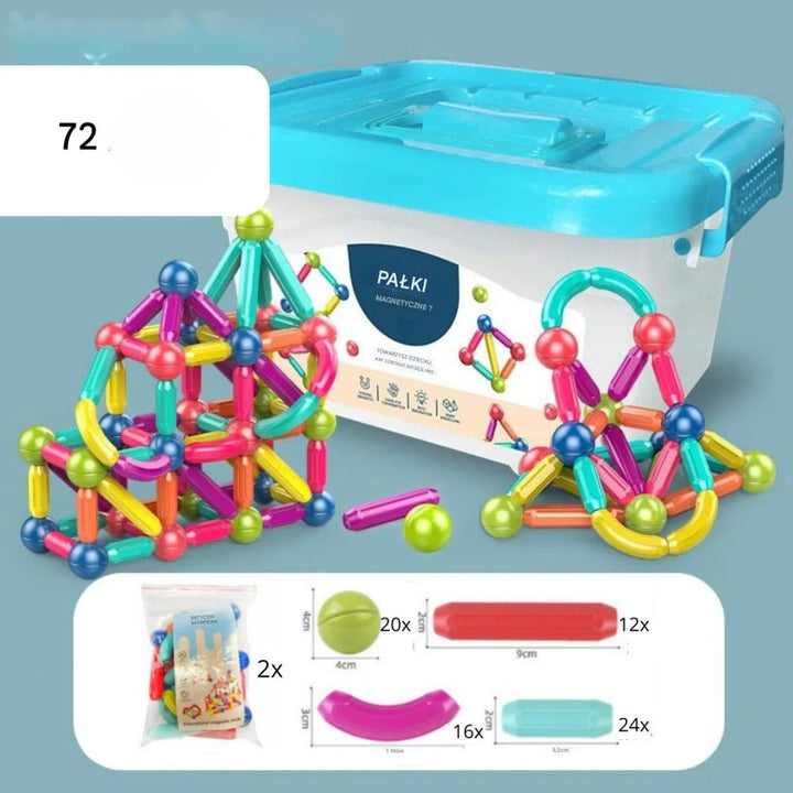 Magnetic Building Sticks - Creative Construction Toy