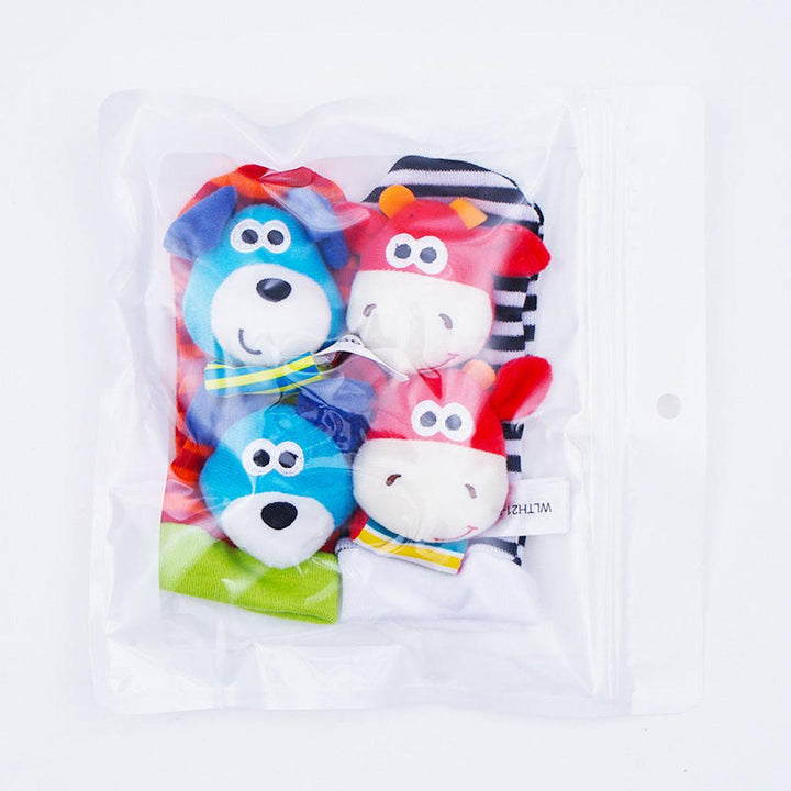 Baby Sensory Plush Socks and Bracelet Set