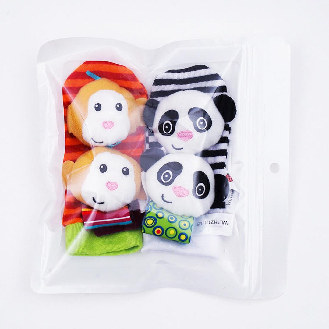 Baby Sensory Plush Socks and Bracelet Set