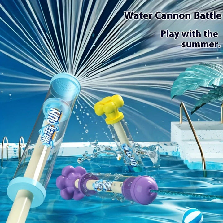 4-Pack PVC Water Cannon Set - Fun Water Spraying Toys