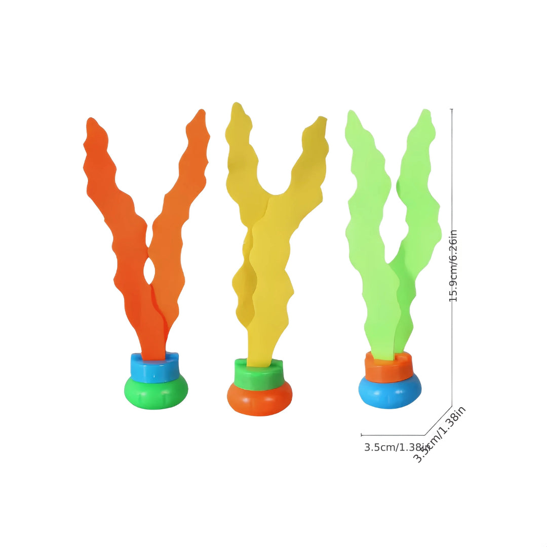 Pool Diving Toy Set: Water Plant Toss Game