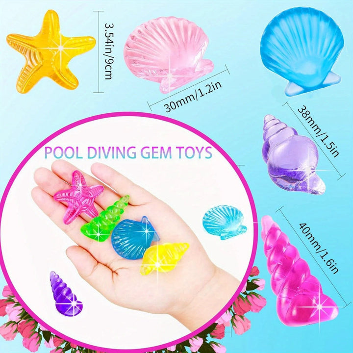 40-Piece Ocean Animal Acrylic Gem Set for Exciting Treasure Hunts