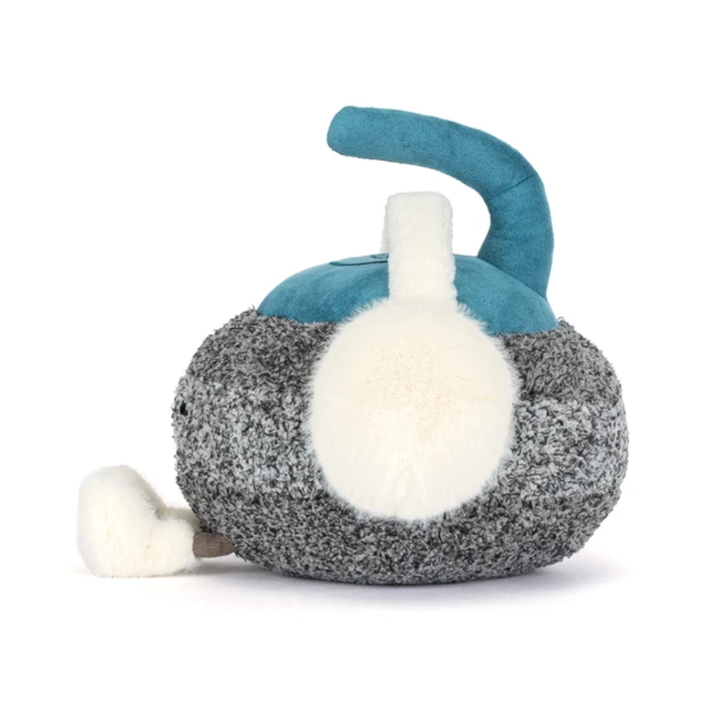Gray Curling Stone Plush Toy