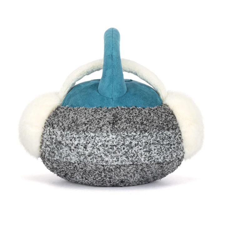 Gray Curling Stone Plush Toy