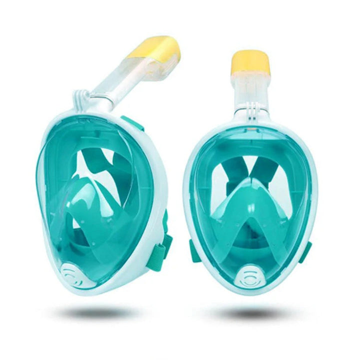 Kids' Full Face Snorkeling Mask - 180° View with Dry Top Technology