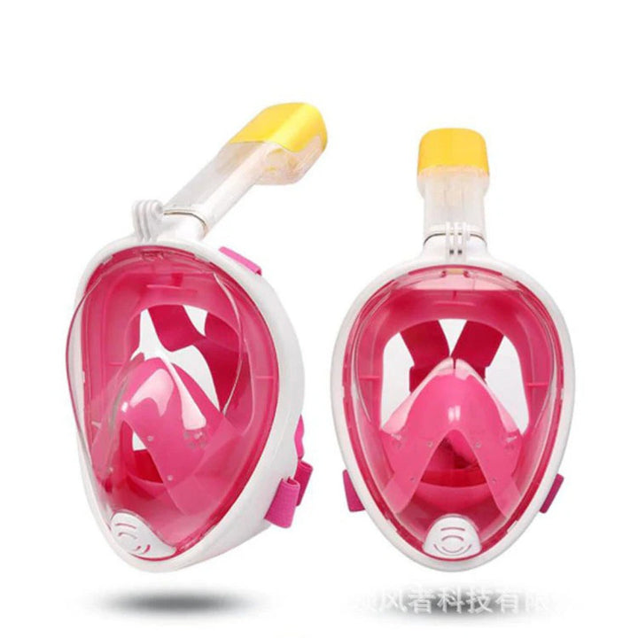 Kids' Full Face Snorkeling Mask - 180° View with Dry Top Technology