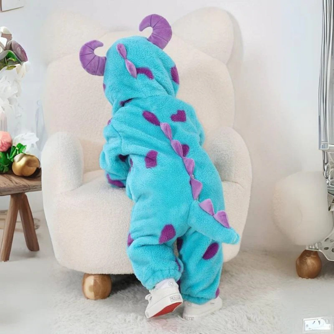 Cozy Fluffy Baby Snowsuit - Zippered One-Piece Outfit