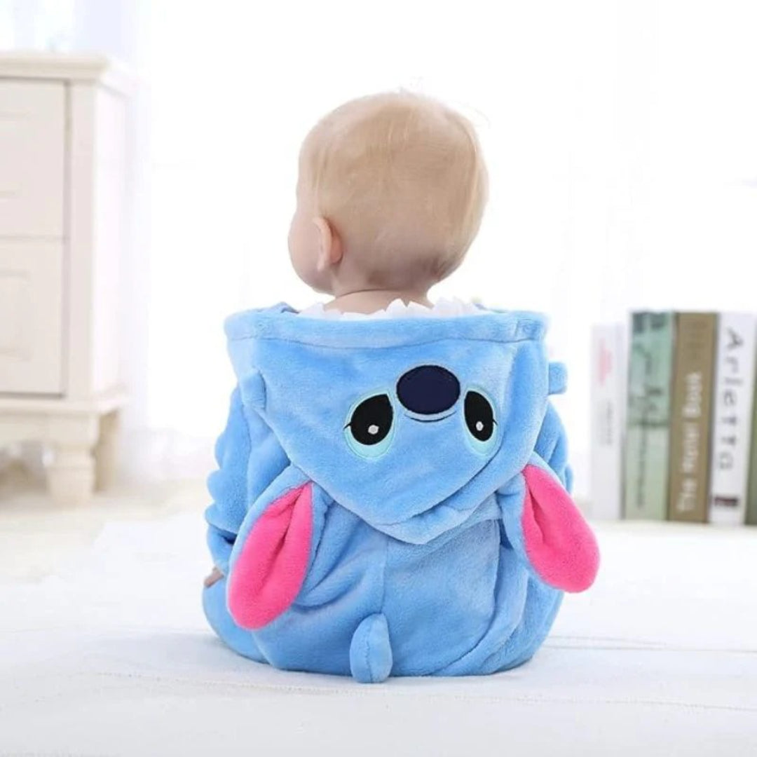 Cozy Fluffy Baby Snowsuit - Zippered One-Piece Outfit
