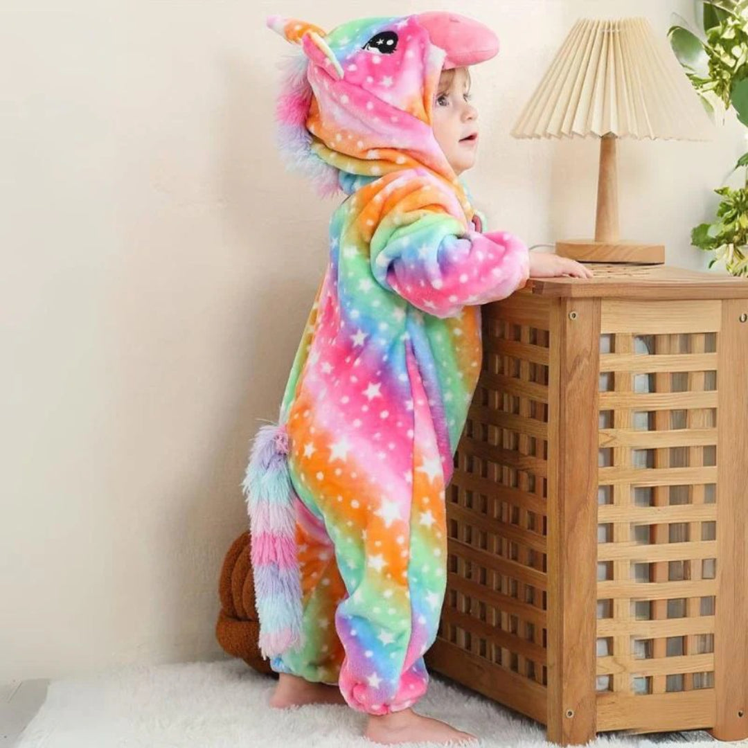 Cozy Fluffy Baby Snowsuit - Zippered One-Piece Outfit