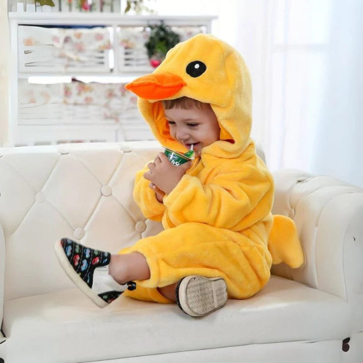 Cozy Fluffy Baby Snowsuit - Zippered One-Piece Outfit