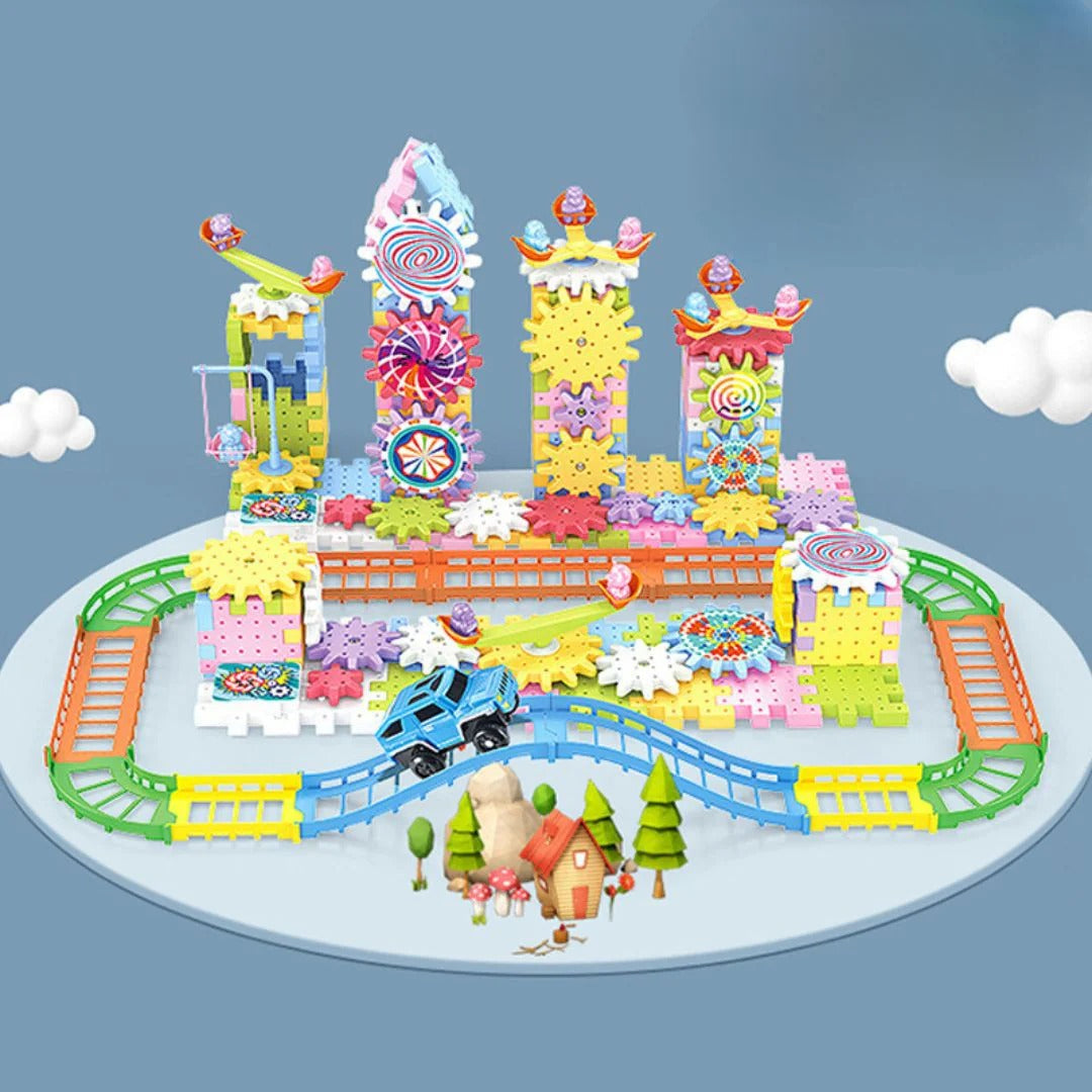 Construction Toy Gear Building Set
