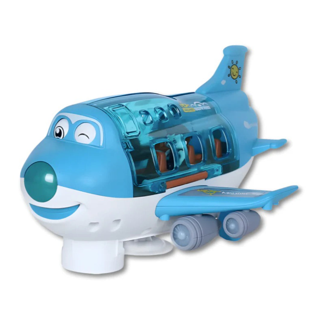 LED Action Airplane Toy with Light and Sound Effects