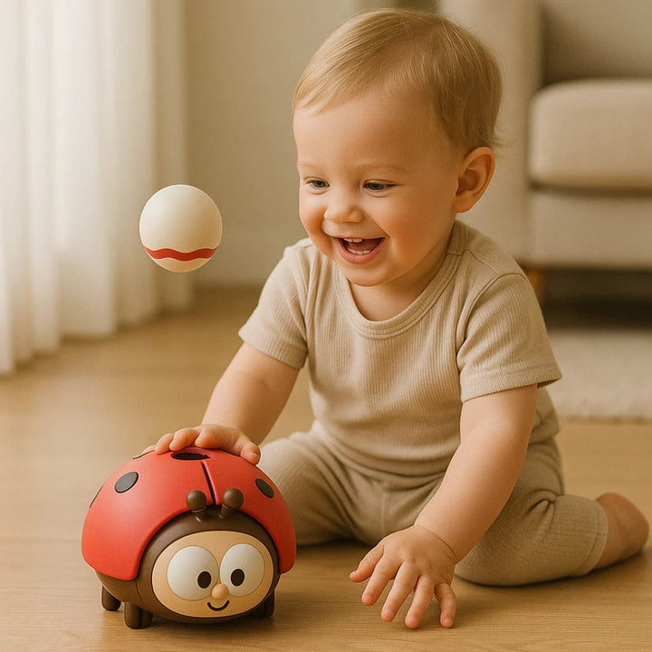 Air-Powered Ladybug Toy Car
