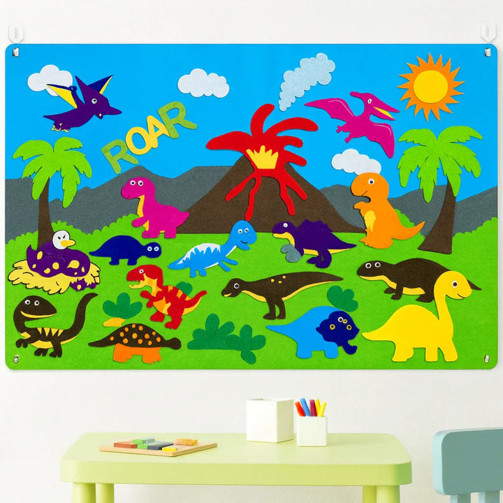 Farm-Themed Felt Activity Board with Animal Characters