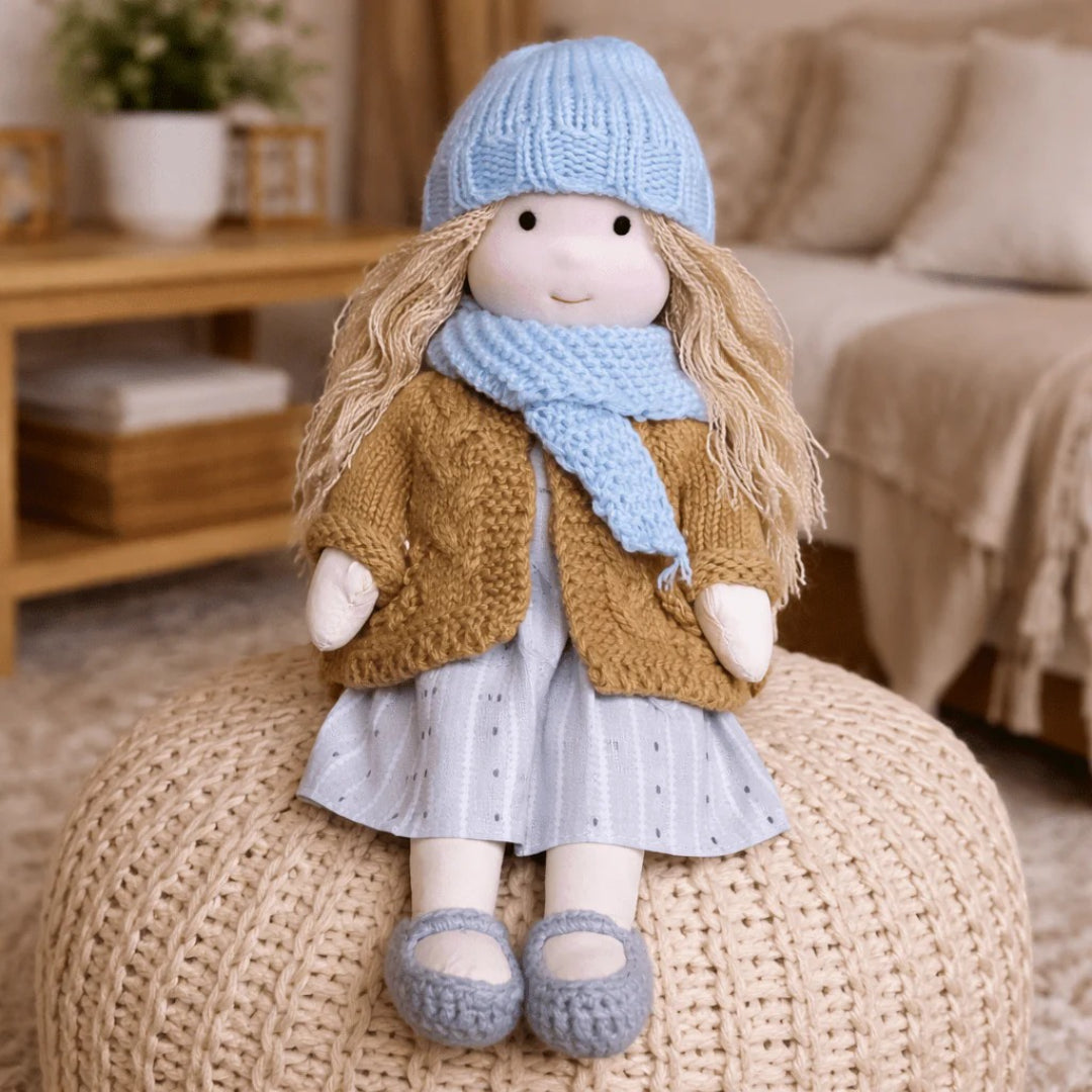 Soft Cotton Handmade Waldorf Doll – Perfect for Playtime