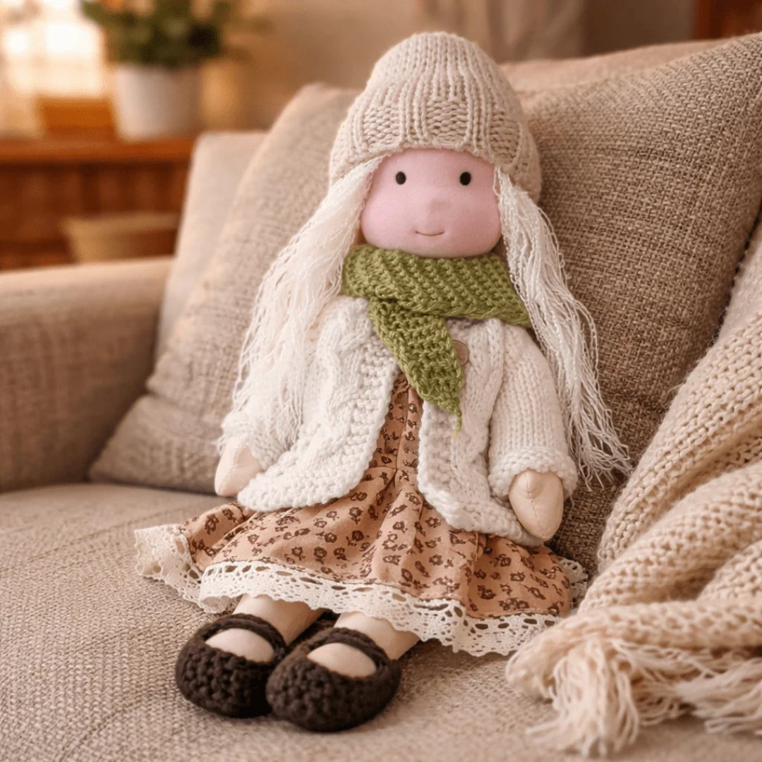 Soft Cotton Handmade Waldorf Doll – Perfect for Playtime