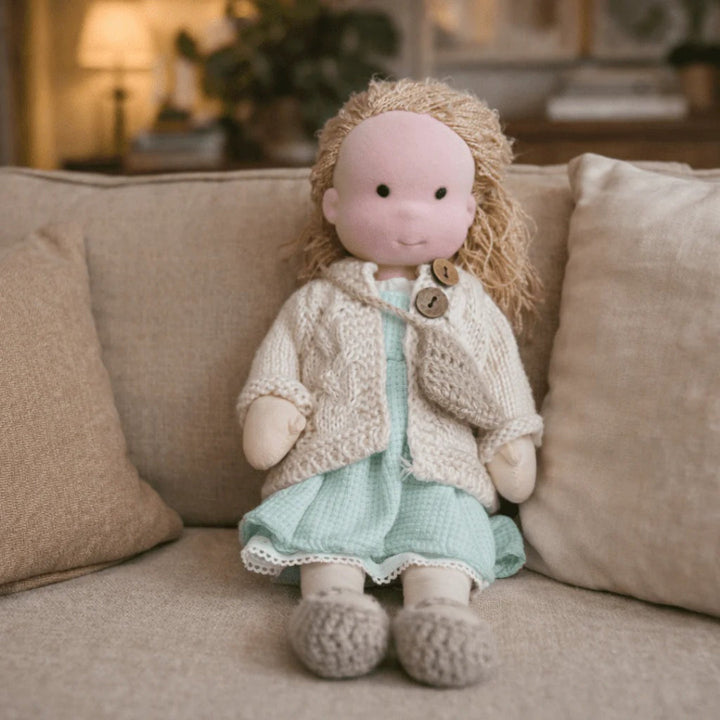 Soft Cotton Handmade Waldorf Doll – Perfect for Playtime