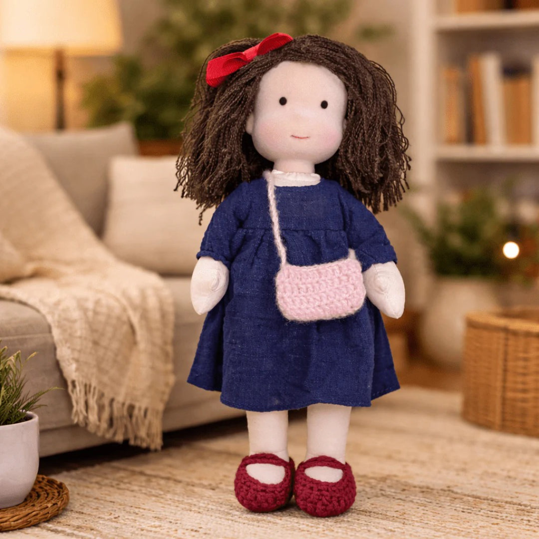 Soft Cotton Handmade Waldorf Doll – Perfect for Playtime