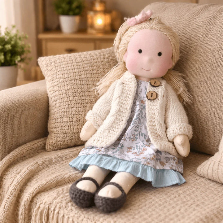 Soft Cotton Handmade Waldorf Doll – Perfect for Playtime