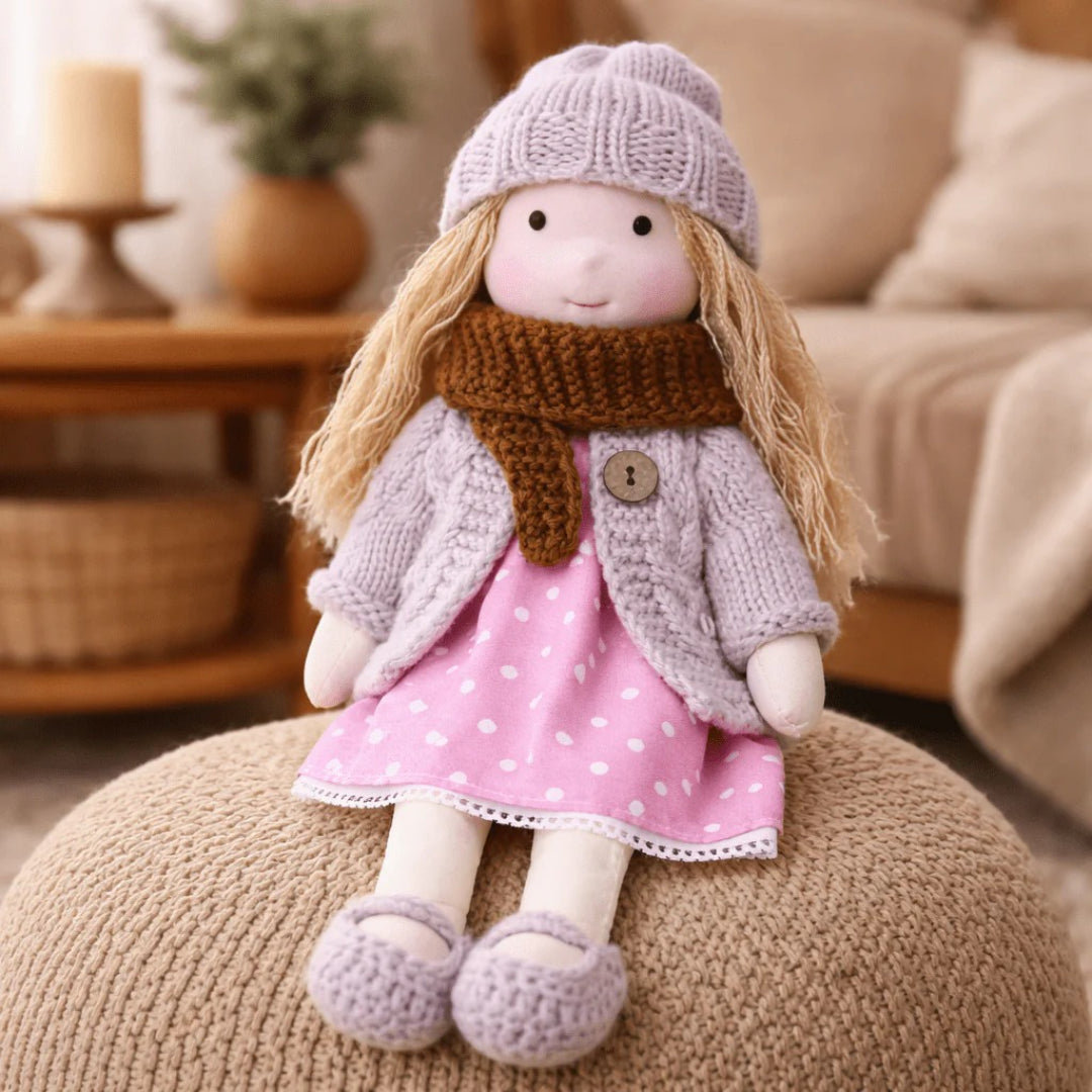 Soft Cotton Handmade Waldorf Doll – Perfect for Playtime