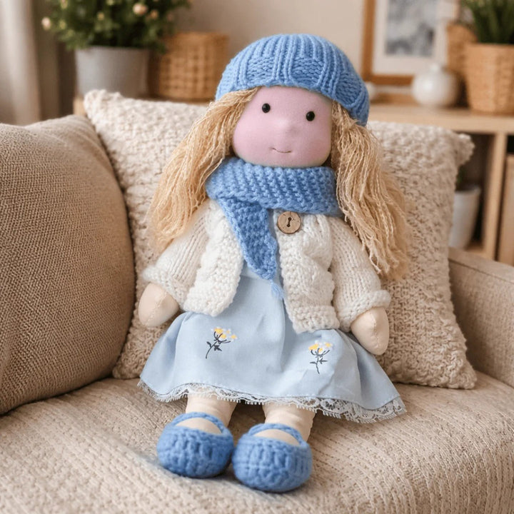 Soft Cotton Handmade Waldorf Doll – Perfect for Playtime