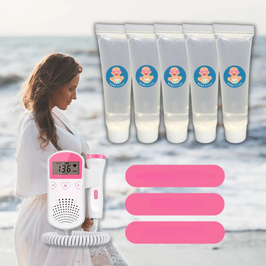 Portable Fetal Doppler Monitor - Baby Heartbeat Detector