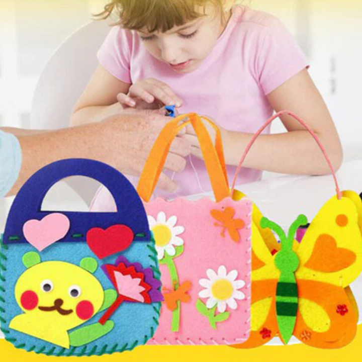 Kids' DIY Handbag Sewing Kit – Creative Fun for Young Designers