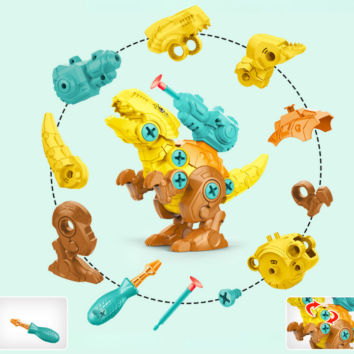 Dinosaur Building Kit with Suction Cup – Imaginative Construction Fun