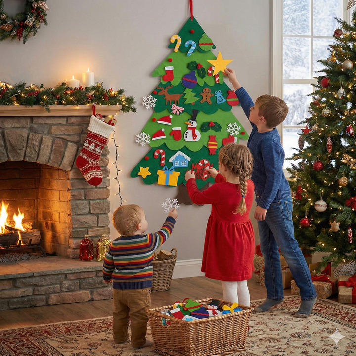 Kids' Felt Christmas Tree – A Fun and Creative Holiday Activity