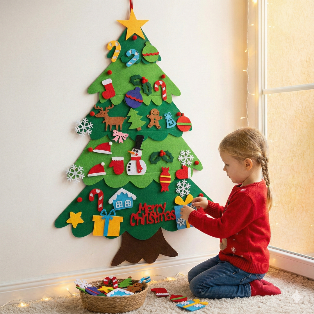 Kids' Felt Christmas Tree – A Fun and Creative Holiday Activity