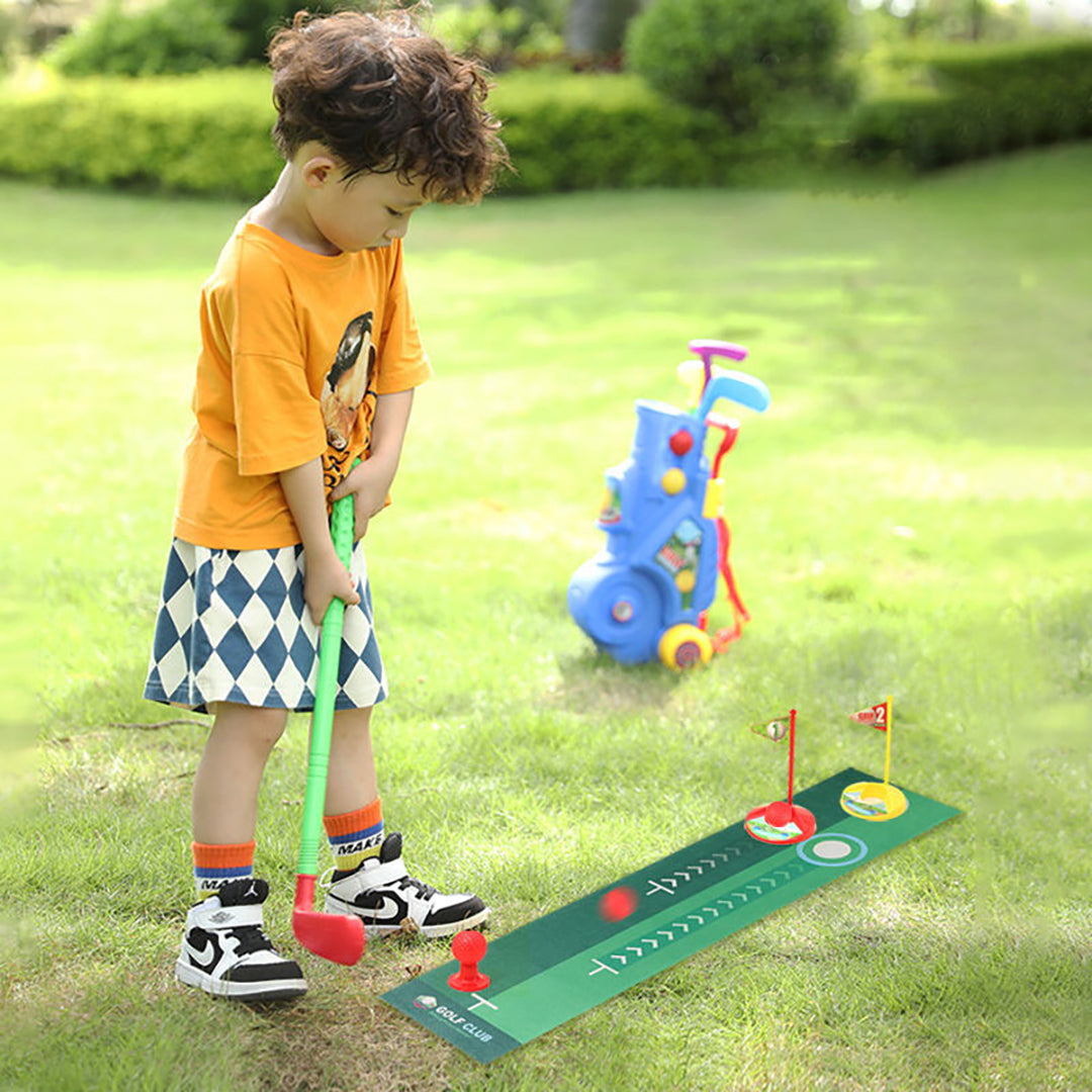 Kids' Golf Set with Rolling Cart