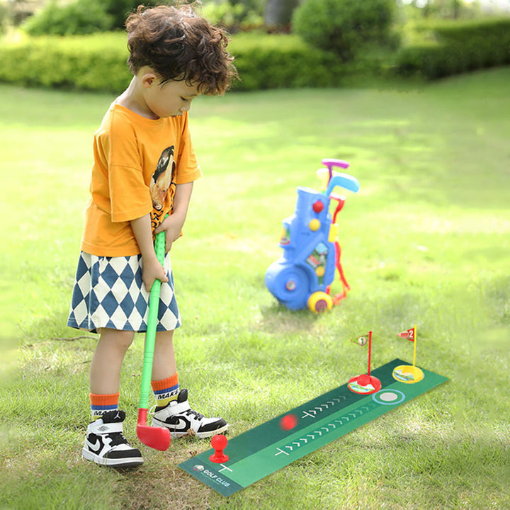 Kids' Golf Set with Rolling Cart