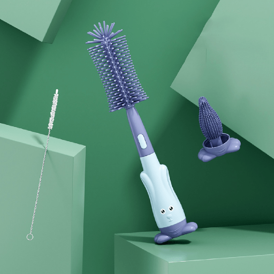 3-in-1 Silicone Bottle Brush Cleaning Set