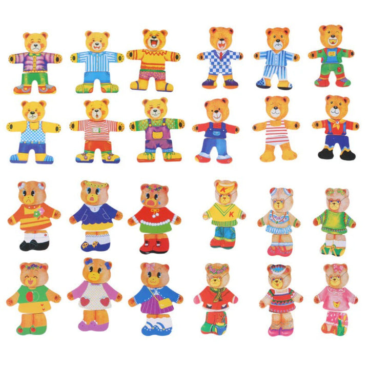 Wooden Dress-Up Puzzle: Outfit Matching Game