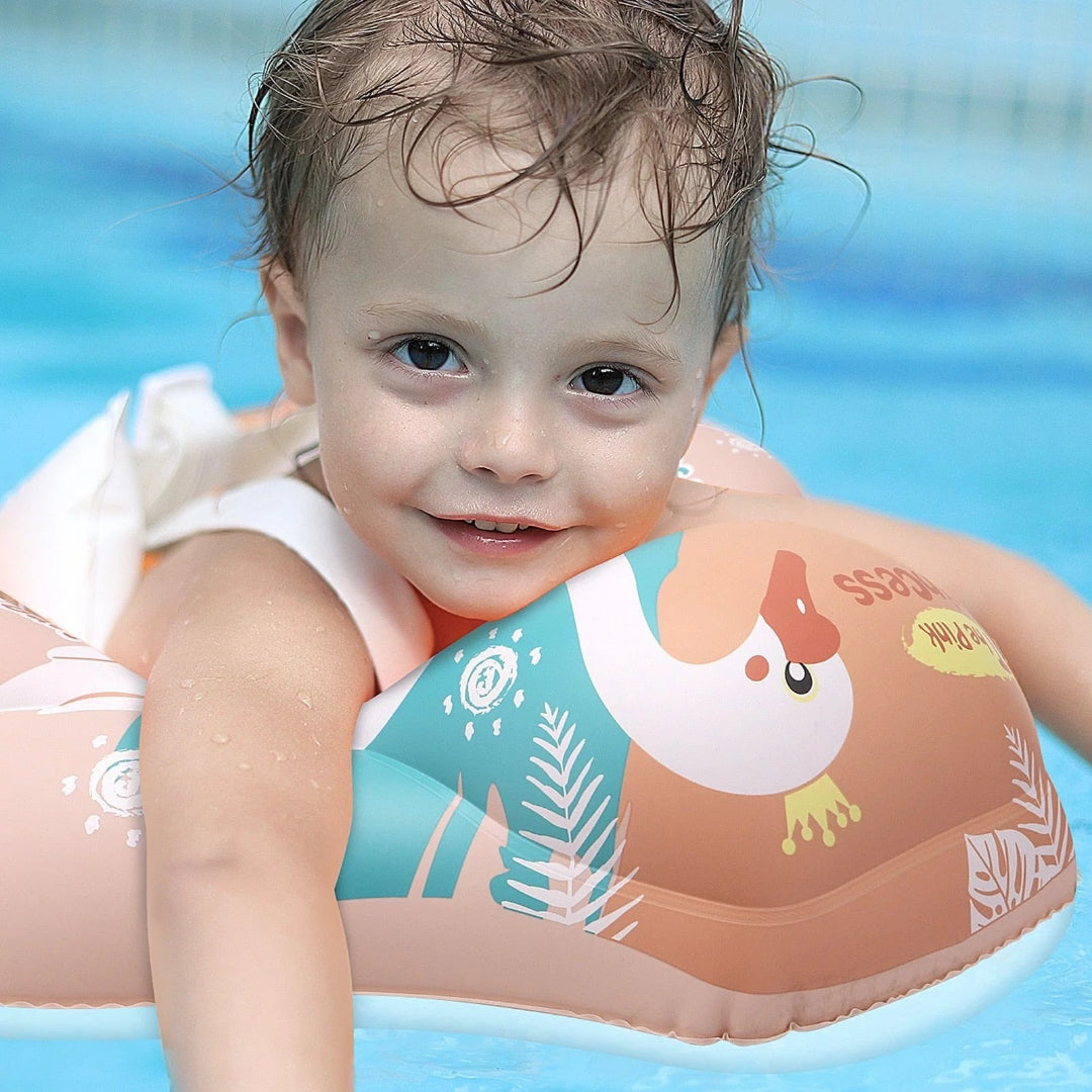 Infant Swimming Training Ring with Sunshade