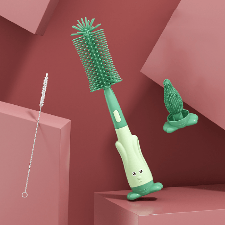 3-in-1 Silicone Bottle Brush Cleaning Set