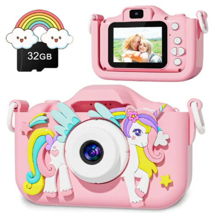Unicorn HD Camera: Capture Photos and Videos with Included 32GB SD Card