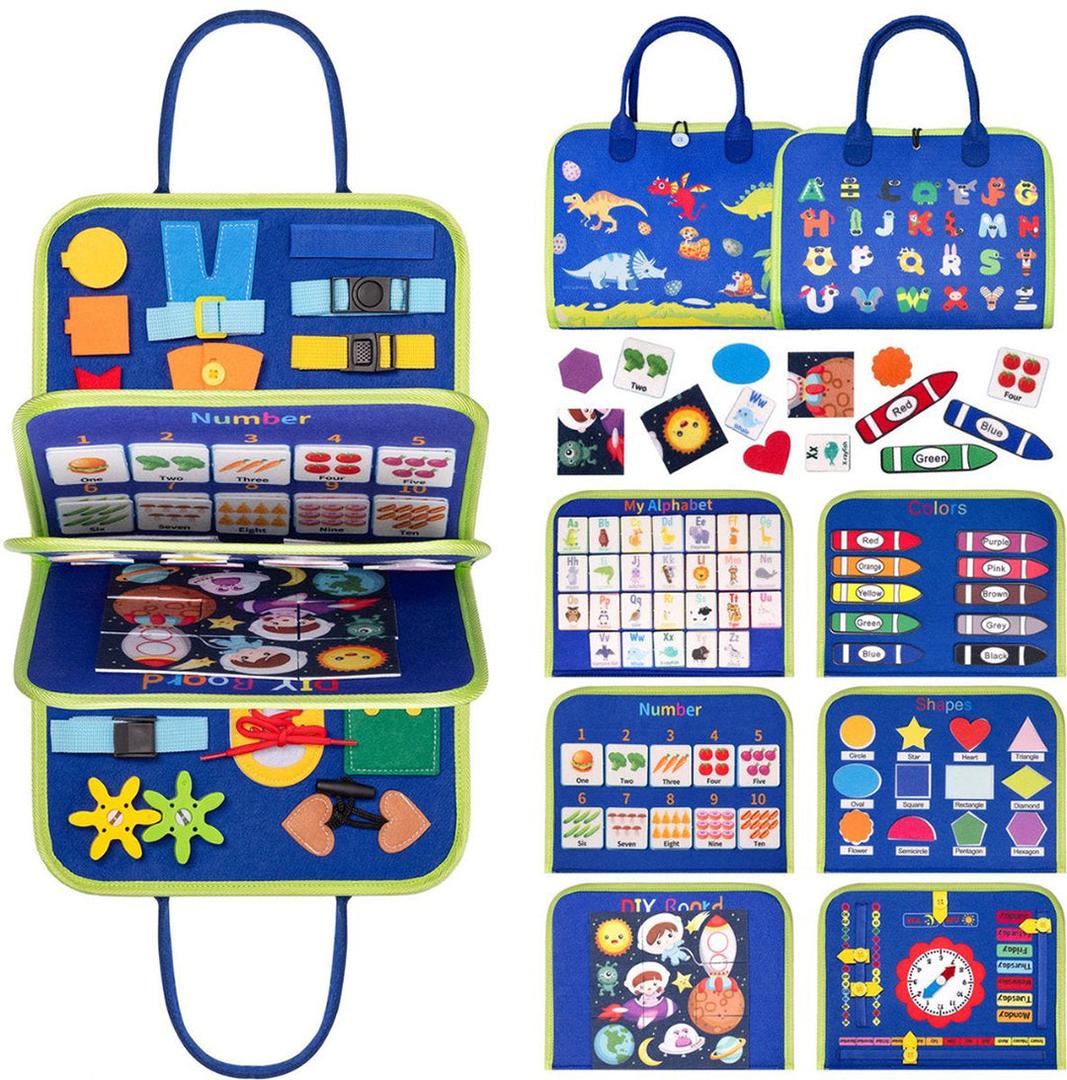 Interactive Soft Sensory Book for Kids – Featuring Touch Elements and Fasteners