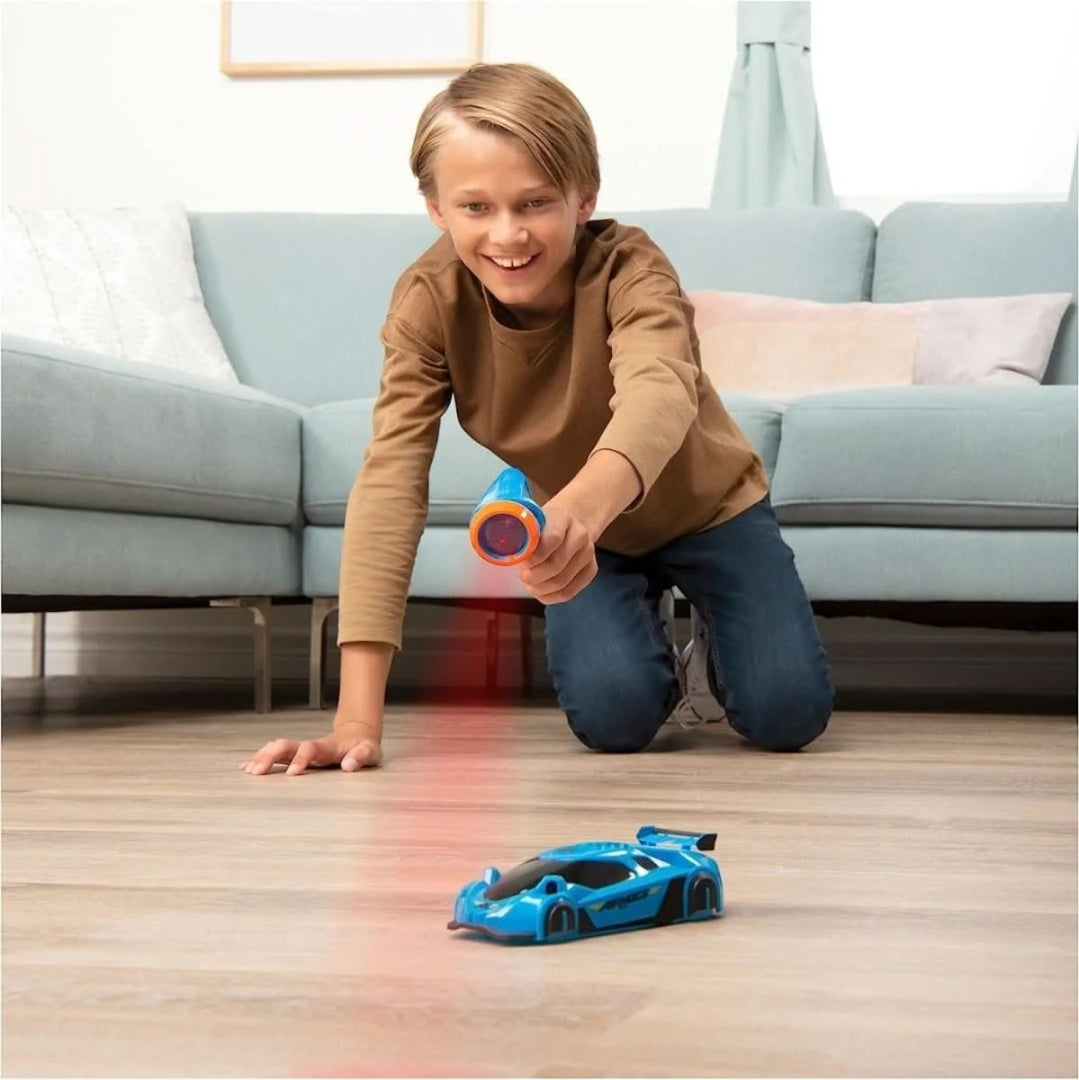 Remote-Controlled Wall Climbing Car with Laser Guidance