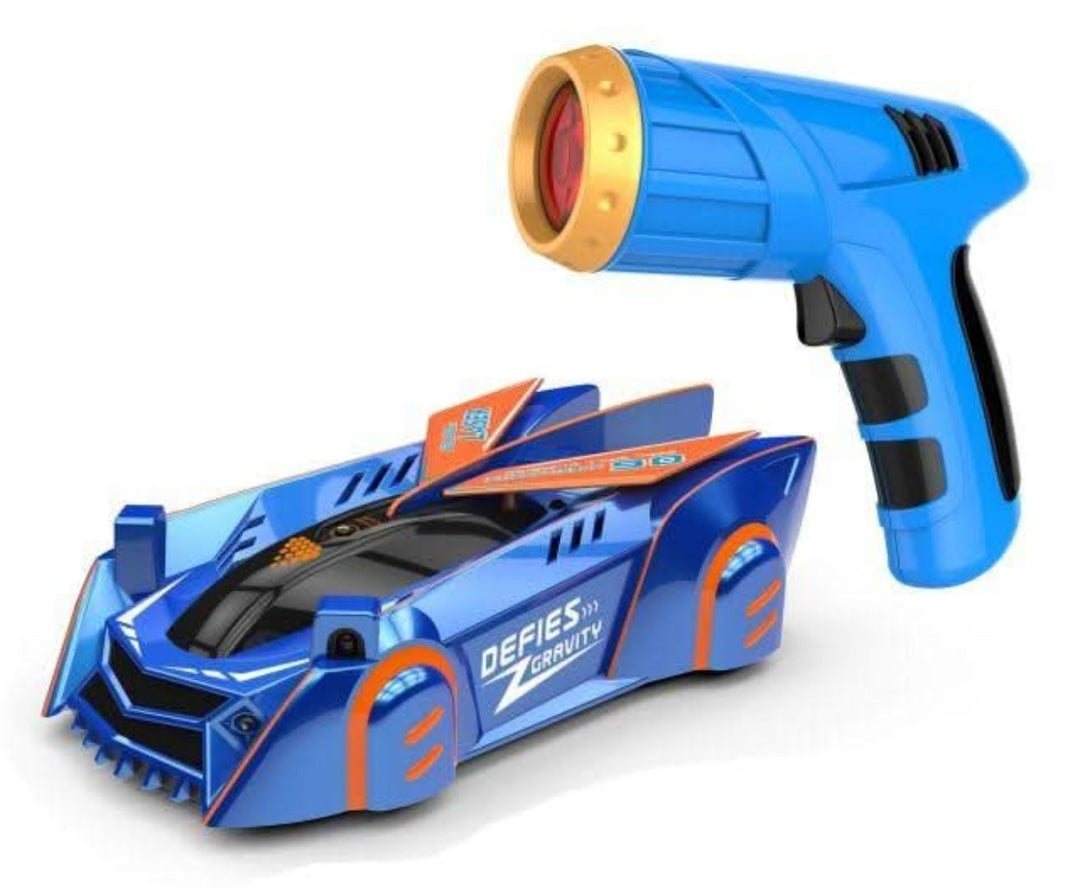 Remote-Controlled Wall Climbing Car with Laser Guidance