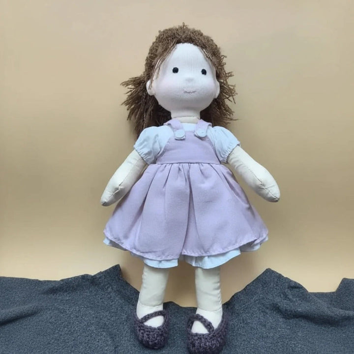 Handcrafted Waldorf Doll with Accessories – Plush Cotton Toy