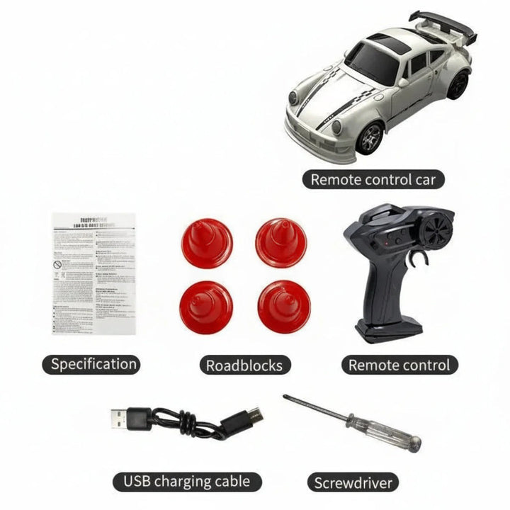 1:64 Scale RC Drift Car – Compact Remote-Control Racing Vehicle